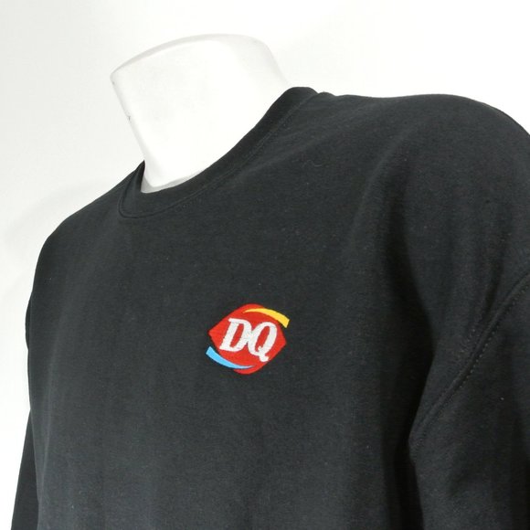DAIRY QUEEN Black Sweatshirt Employee Uniform Shirt Size M Medium - Picture 5 of 10